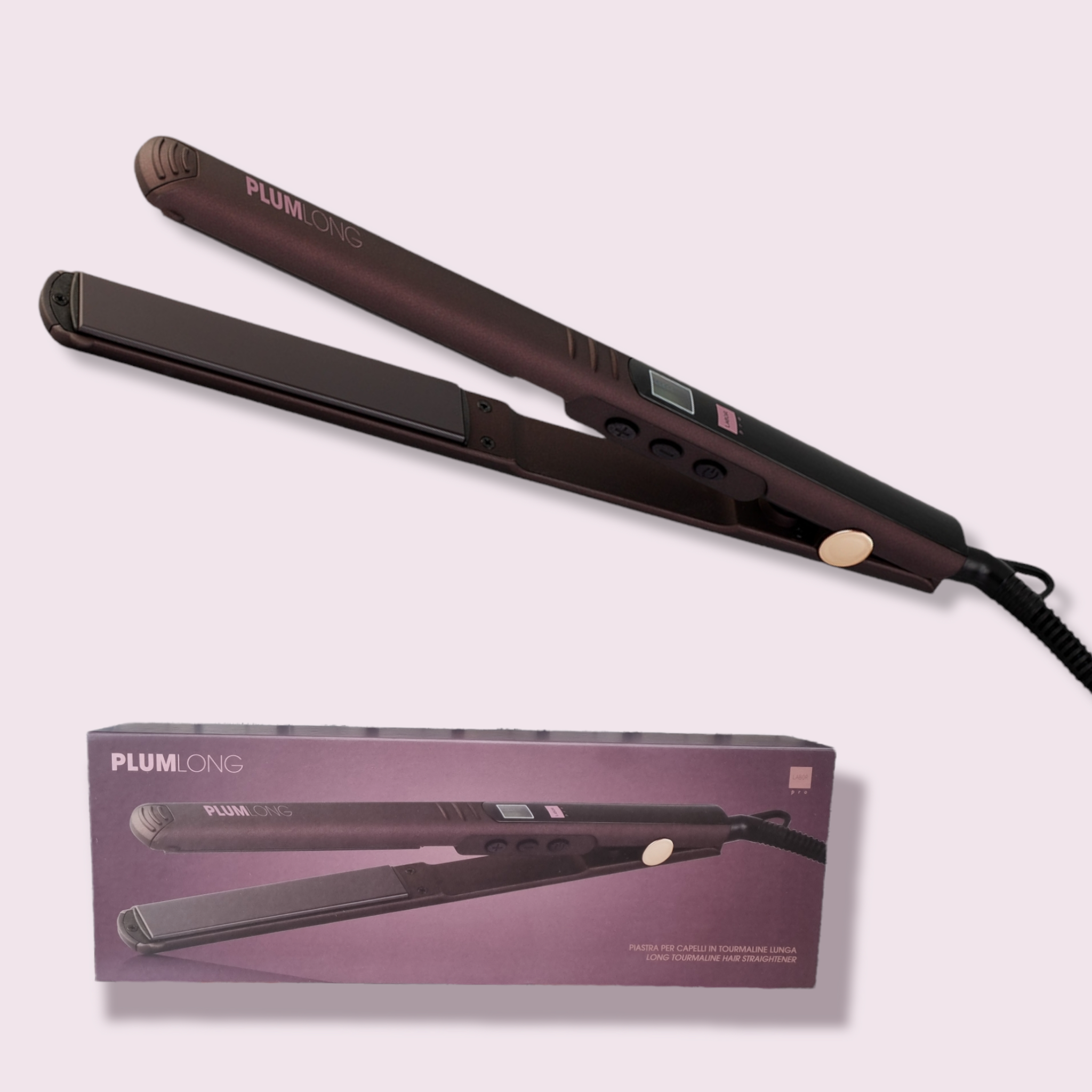 Piastra Per Capelli Plum Long Flat Ceramica Tourmaline B341 – Flada  Cosmetique